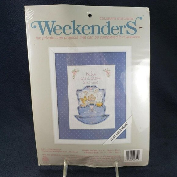 Lil Luv Bunting JCA‎ Weekenders Colorart Stitchery Kit Includes Mat Sealed READ - Picture 2 of 5